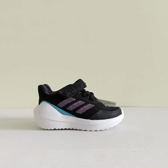 adidas | Shoes | Nib Adidas Eq2 Size 4k Run Sparkle Running Sneaker Shoes  Black H1879 | Poshmark